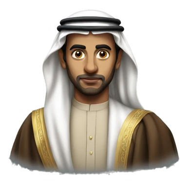 photorealistic  Faisal King of Saudi Arabia serious sticker