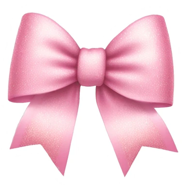 Light pink bow with sparkles  sticker