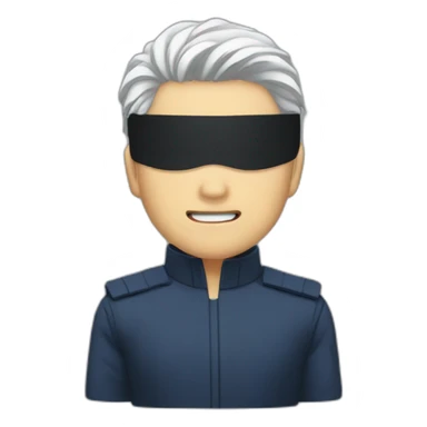 Gojo satoru with blindfold sticker