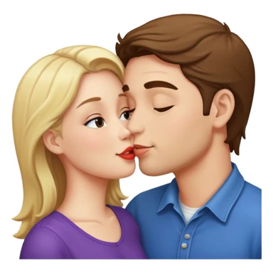 Me and my boyfriend kissing sticker