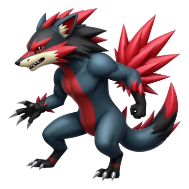 Shiny Badass cool Zeraora-Zoroark-Obstagoon-fusion sticker