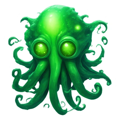 fantasy cosmic nebula overgrown technology cyber green dark gloomy future stars cthulu sticker