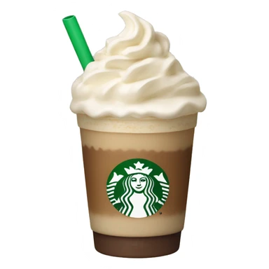 Vanilla frappuccino netrual colored sticker