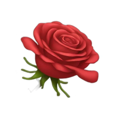 collared rose sticker