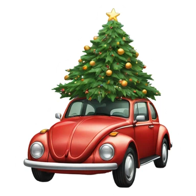 Vw beetle Christmas  sticker