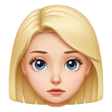 a girl rolling her eyes sticker