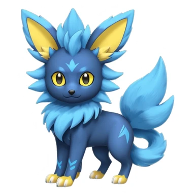 Eeveelution-Luxray-Luxio-fusion-hybrid-animal-Fakémon-Pokémon-creature sticker
