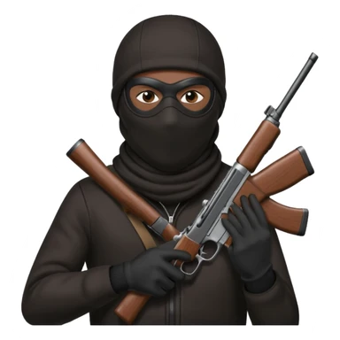 masked robber emoji sticker