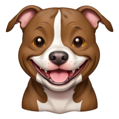 Brindle pitbull who is happy sticker