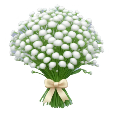 baby’s breath flower bouquet  sticker