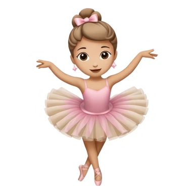 A cappuccino cup wearing a tutu and dancing gracefully like a ballerina sticker