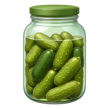 a jar of pickles sticker