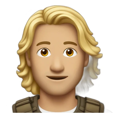 Man Georgia Tbilisi dark blond sticker