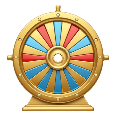 wheel of fortune with 10 segments sticker