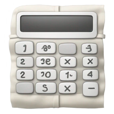napkin calculator sticker