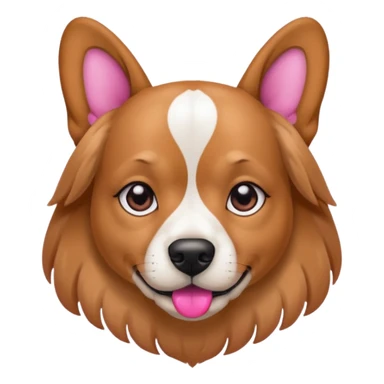 a baddie dog with pink nails sticker