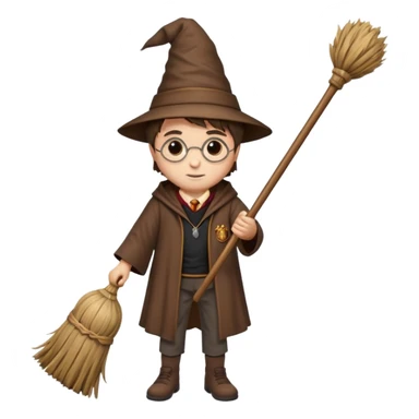 harry potter broom sticker