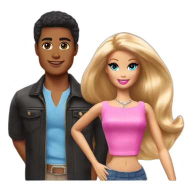 Barbie et ken sticker