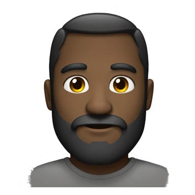 hombre musculoso con barba negra sticker