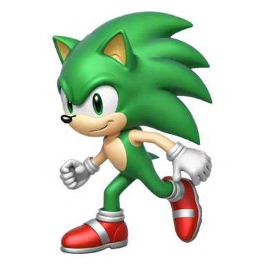 green sonic sticker