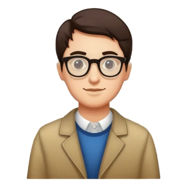 a person visiting a museum with a museum building in the background sticker