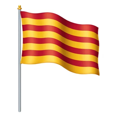 Uma bandeira da região da Catalunha de barcelona sticker