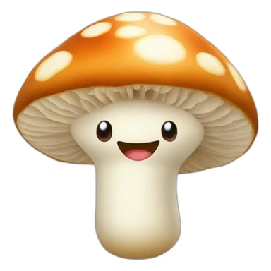 Un champignon heureux sticker