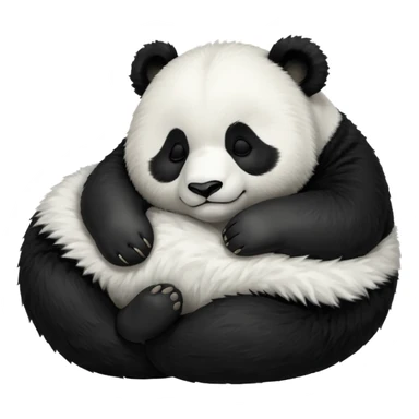 panda sleeping emoji sticker