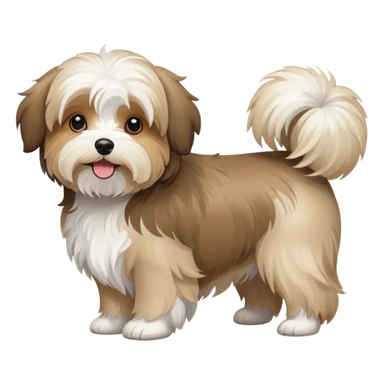Tan havanese dog sticker