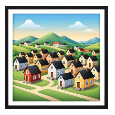 pequeño pueblo sticker