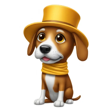 Dog dressed as mister peanut sticker