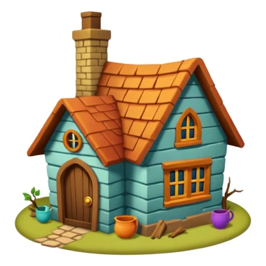 The Weasley’s Burrow Harry Potter style sticker