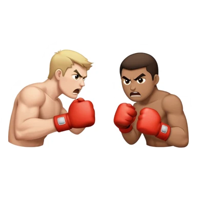 Person punching another person sticker