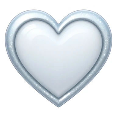 white heart with sparkles sticker