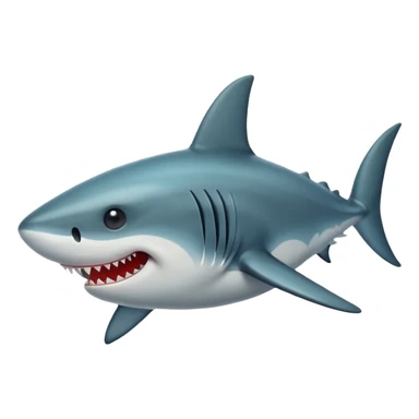 El emoji del tiburón pero de color negro para copiar y pegar  sticker