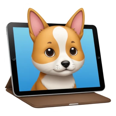drawing a pet an ipad sticker
