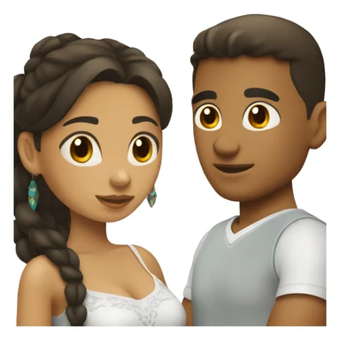 Mexican girl with Dominican boyfriend sticker
