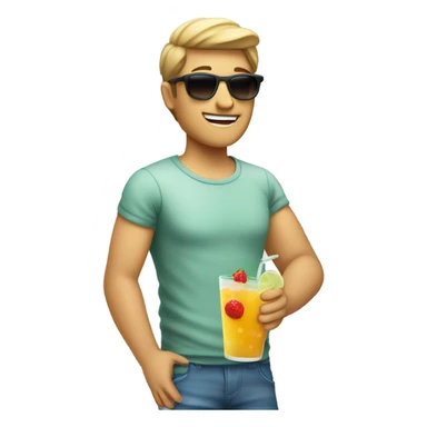 a person who is in holiday  sticker