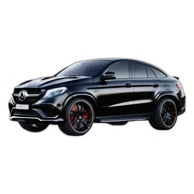 Mercedes Gle 63s coupé barabus black sticker