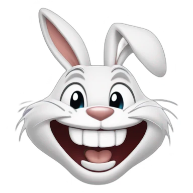 Bugs bunny laughing sticker