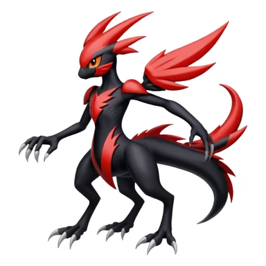 Meloetta-Nargacuga-Darkrai-Yveltal-Pokémon-Fakémon-hybrid-fusion-creature sticker