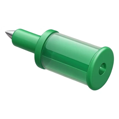 green push pin sticker
