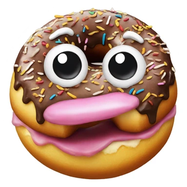 Torino eating donut sticker