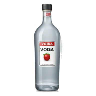 bottle of vodka sticker