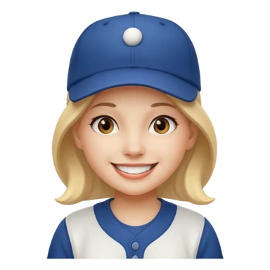 baseball hat girl sticker