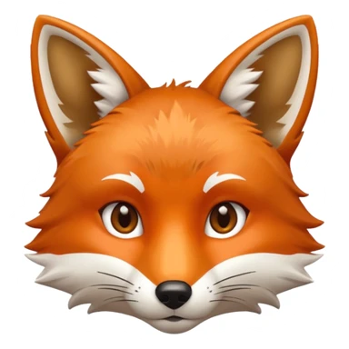 fox face sticker