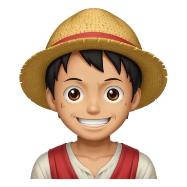 Luffy with scar sticker