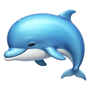 Meme-Worthy Cute Sleeping Bottlenose Dolphin Portrait Emoji, Head resting peacefully with a contented smile, showcasing a shiny, glossy body with eyes gently closed in serene slumber and a graceful, streamlined form, Simplified yet adorably endearing features, highly detailed, glowing with a soft, drowsy aquatic light, high shine, relaxed and utterly lovable, stylized with an air of playful laziness, soft glowing outline, capturing the essence of a sleeping dolphin that feels destined to become the next viral icon of adorable rest! sticker