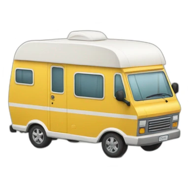 Autocaravana con pareja sticker
