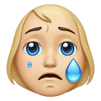 Crying emoji sticker